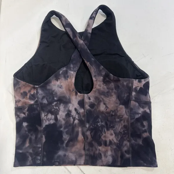 Lululemon Athletic Gym Key Balance Tank Diamond Dye Grey Pink Bra Crop Top Sz 8 - Image 11