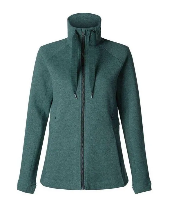 Lululemon &go Take-Off Fleece Heathered Deep Green Size 4 - Image 5