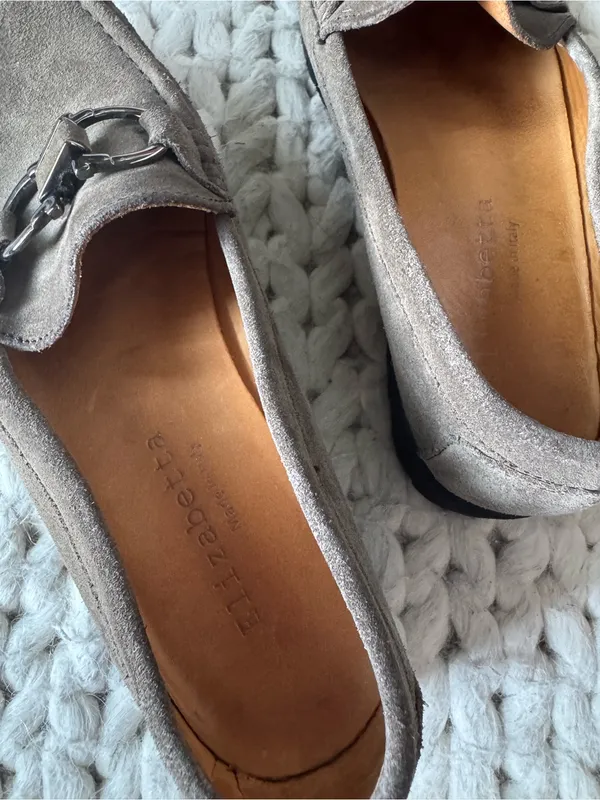 Elizabetta Taupe Suede Loafers, size 38 (7.5/8) - Image 12