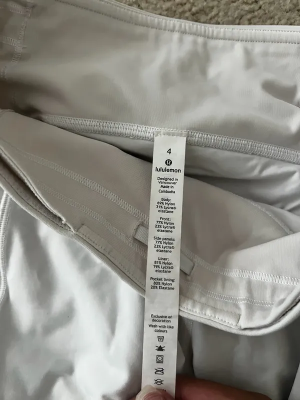 White Lululemon Leggings - Image 3