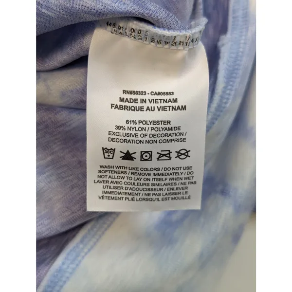Nike Icon Clash Pullover Training Hoodie Tie Dye Purple Blue Sweatshirt Medium - Image 6