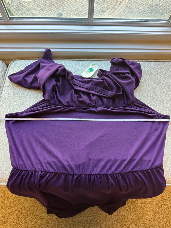 NWT Nemidor Purple Maxi Dress with Pockets size 18 - Image 11