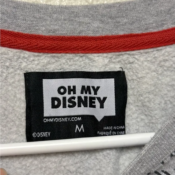 DISNEY Gray Disney Prince Characters Sweatshirt Size Medium - Image 3