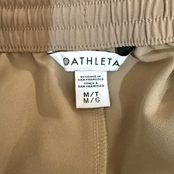 Athleta Promenade Cargo Pant Women Medium Tall Brown Tan Wide Leg 472171 New - Image 6