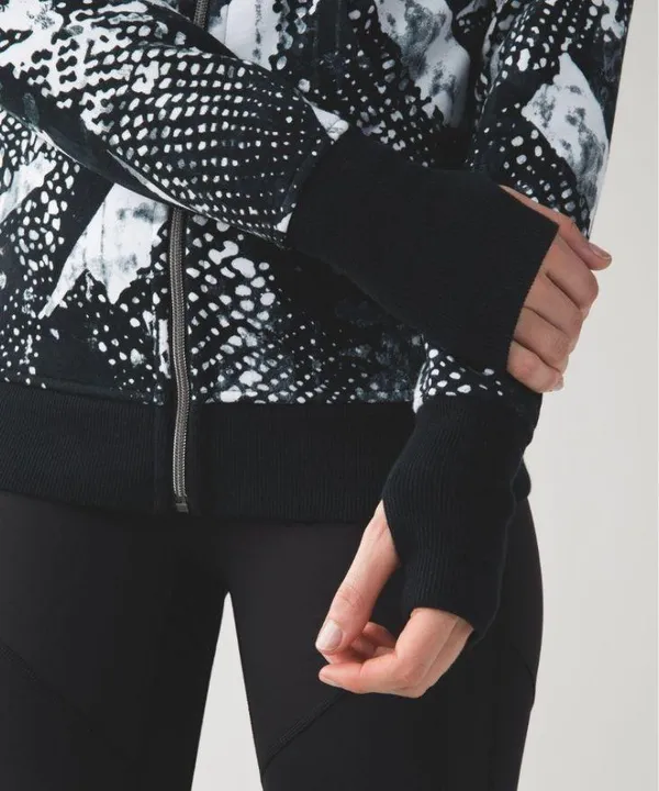 Lululemon Scuba Hoodie III Static Mist White Black - Image 3
