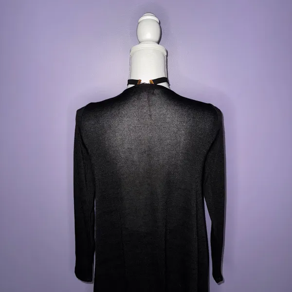 NEW LuLaRoe Long Black Open Front Cardigan - Image 12