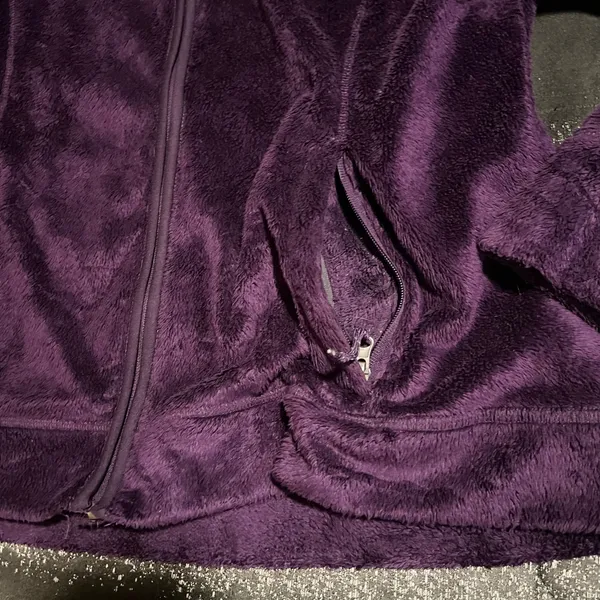 Womens XL Free Country Cozy Heather Plum Purple Butter Pile Fleece ZipUp Jacket - Image 7