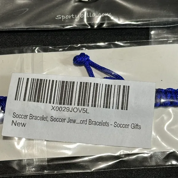 J456 Bulk Bundle of 8 NWT Sporty Bella Adjustable Soccer Bracelets - Image 3