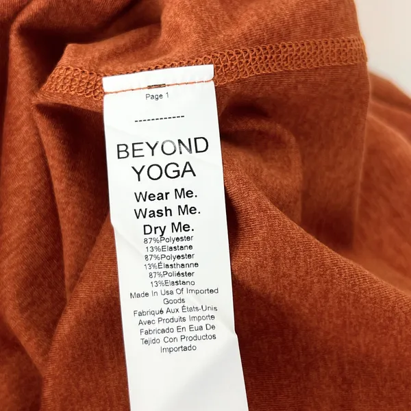 NEW Beyond Yoga Your Mind One-Shoulder Mini Dress XL Clay Heather Spacedye - Image 5