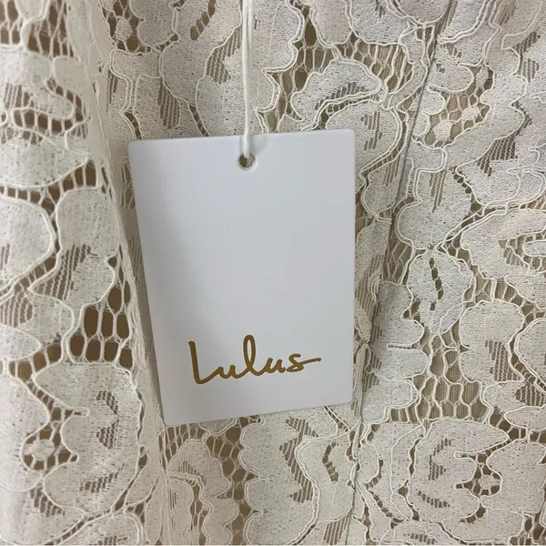 Lulu’s Love Everlasting White Floral Lace Mermaid Dress Brand New Size Medium - Image 13