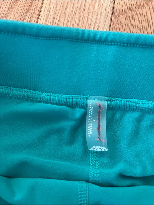 Free People Aqua Blue Tennis Skort Small Athleisure Beach Cover Up Sporty Summer - Image 2