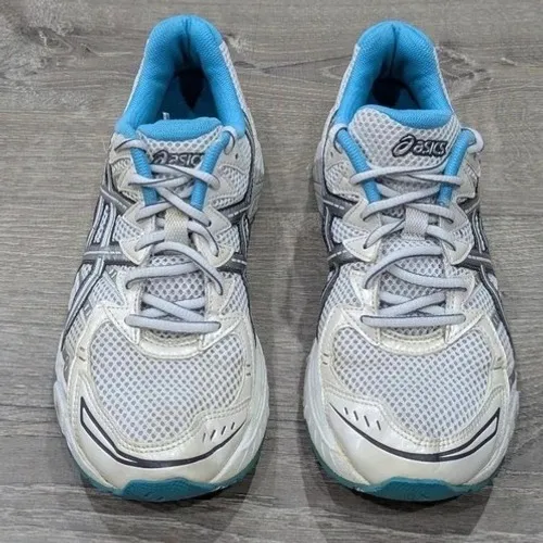 Asics Gel-Exalt Women Running Shoes White Teal Silver Size 9.5‎ - Image 4