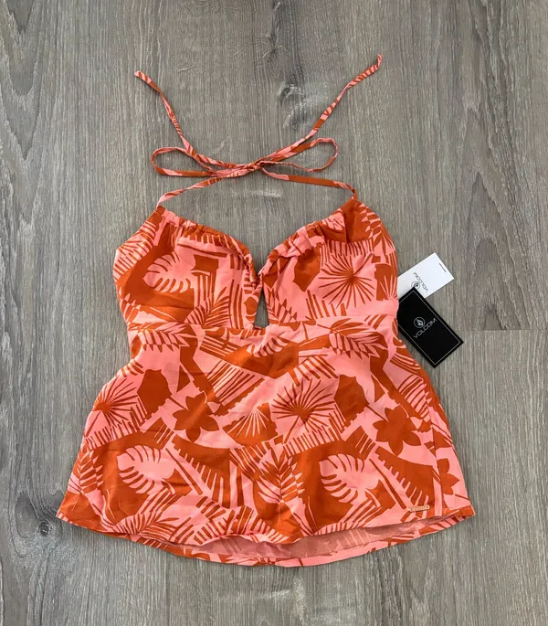 NWT Volcom Floral Halter tank top (S) - Image 2