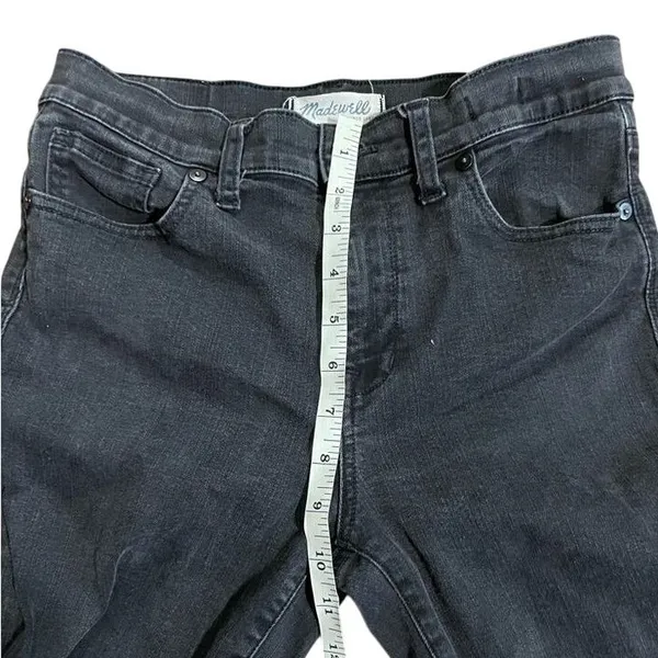 Madewell High Rise Skinny Jeans Faded Black Denim sz‎ 28 - Image 12