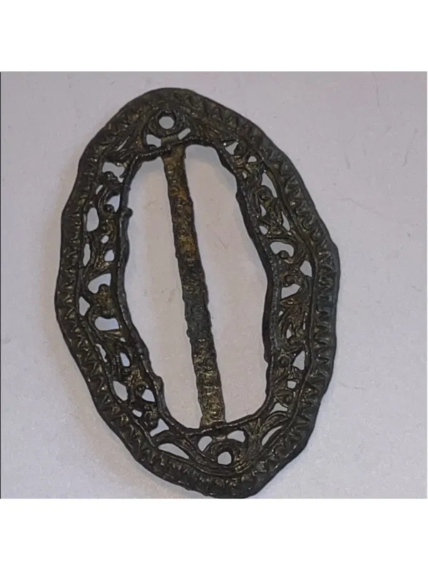 Vintage Ornate Metal Belt Buckle - Image 2