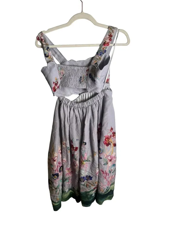 Anthropologie Ranna Gill Anaya Scalop Bodice midi dress XS - Image 5