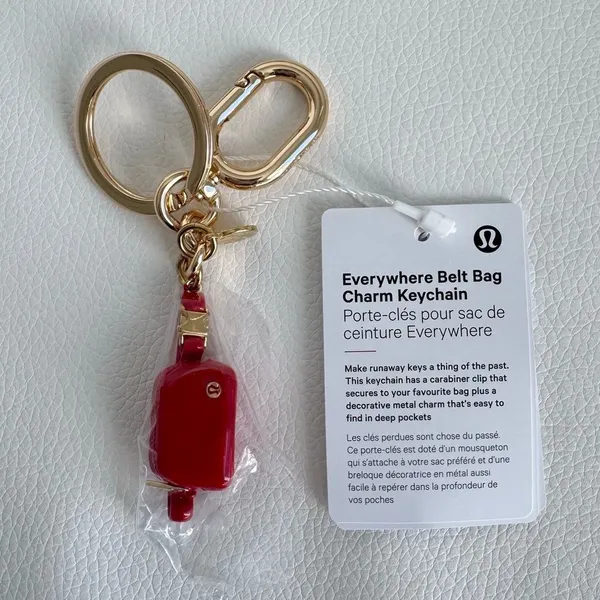 Everywhere Belt Bag Key Charm Lululemon Red - Image 7