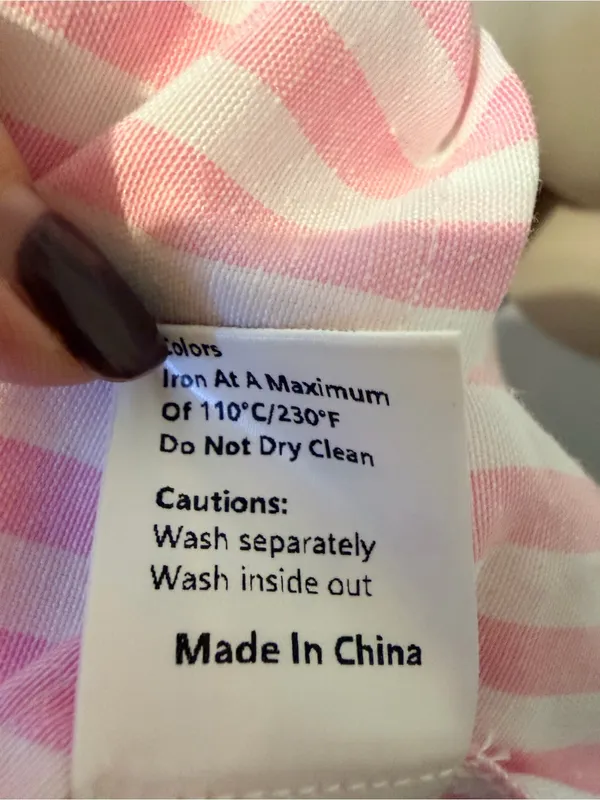NWT COMMENSE Pink White Striped Shirt Dress L Collared Button Down - Image 12