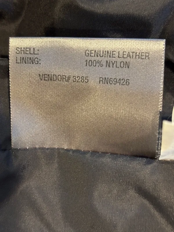 Wilsons Leather Maxima Black Genuine Leather Blazer Jacket Size Small - Image 6