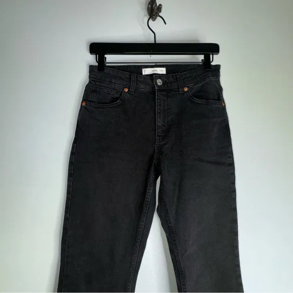 mng by mango 4 Black Straight‎ Leg Jeans CPW7 - Image 3