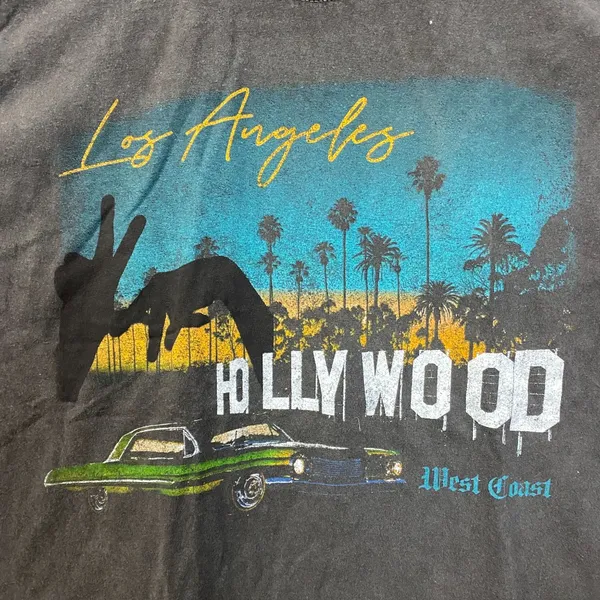 Hollywood West Coastin Pigment Dye Short Sleeve Tee 2XL - Image 2