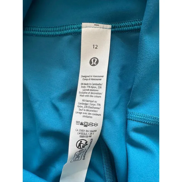Lululemon Wunder Train High Rise 28” Hawaiian Blue Size 12 NWT - Image 6