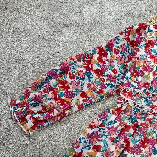 bohme Women’s Kendal Floral Maxi Dress Longsleeve V-Neck in Multicolor Size XS - Image 6