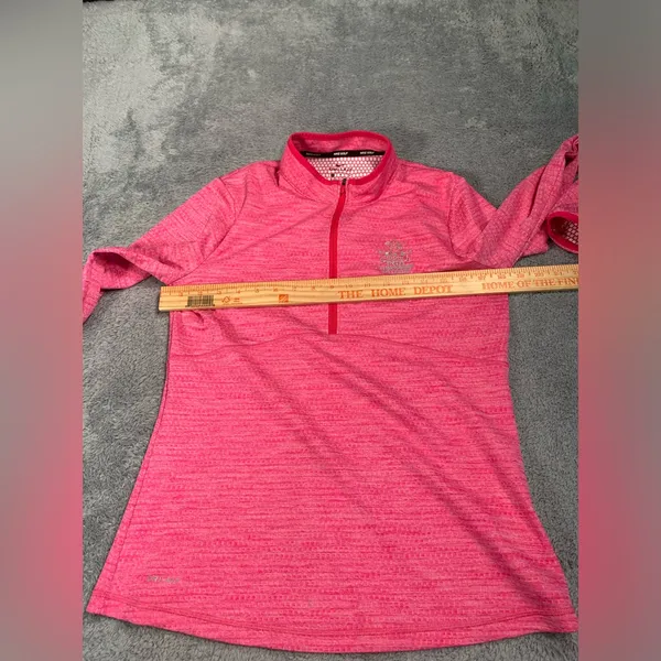 Nike golf Pink Heathered Dri-FIT Quarter-Zip Pullover PGA BELLERIVE medium - Image 6