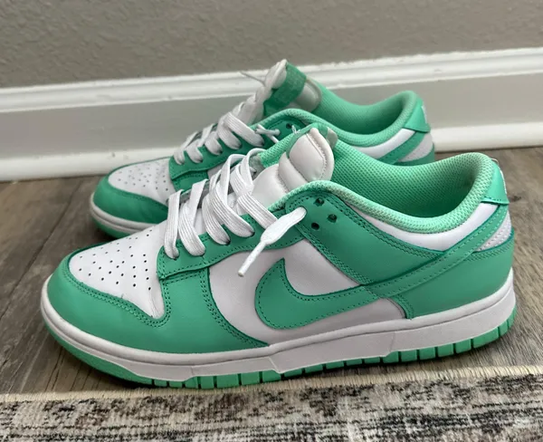 Nike Dunk Low Green Glow Size 8.5 - Image 5