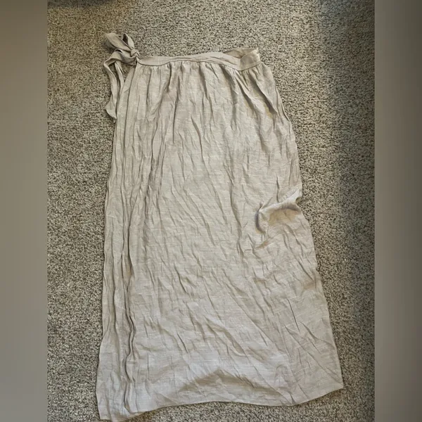 Tan wrap skirt coverup Size L - Image 2