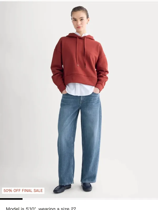 Everlane loose curve Jean, size 25 , organic cotton - Image 7