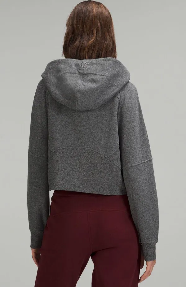 Lululemon scuba oversized half zipper hood sweater NWT. Color in heathered speckled black in original package. Size M/L item coming with one free shopping bag - Image 3