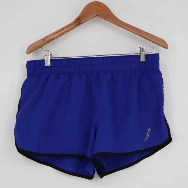 Reebok Blue Athletic Shorts‎ Women's Size L Running Gym Workout Performance - Image 2
