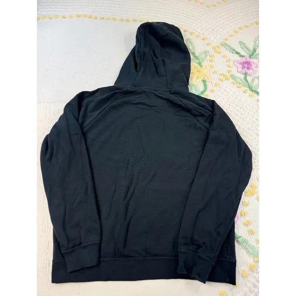 Nike Women's Medium Hoodie Sweatshirt Pullover Black‎ Drawstring Comfort - Image 2