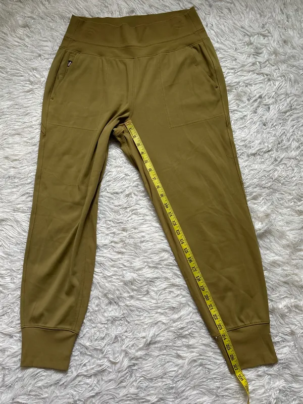 Athleta Women's Green Yellow High-Waist Joggers Size M - Image 8