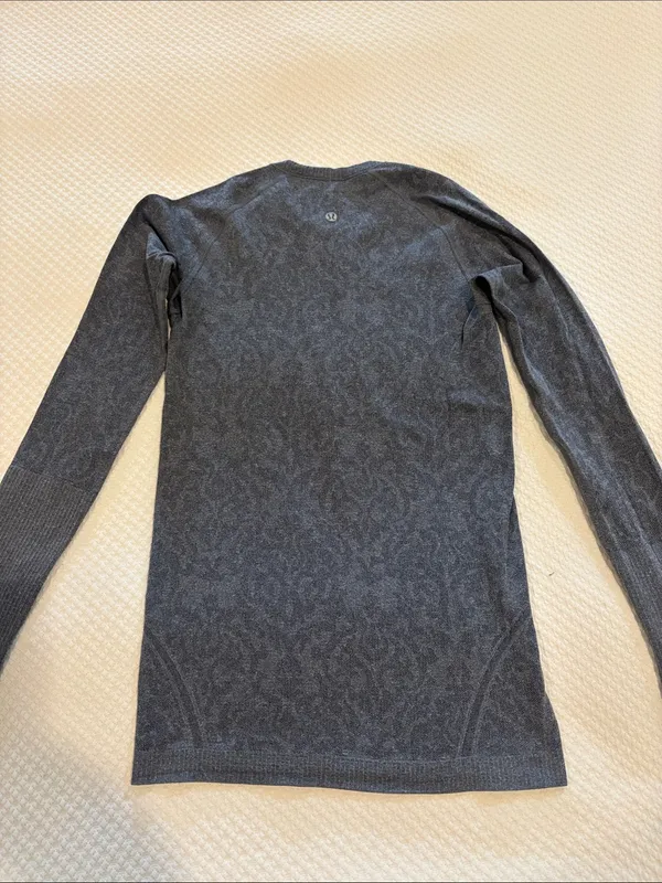 Lululemon Charcoal Crewneck Long-Sleeve - Image 3