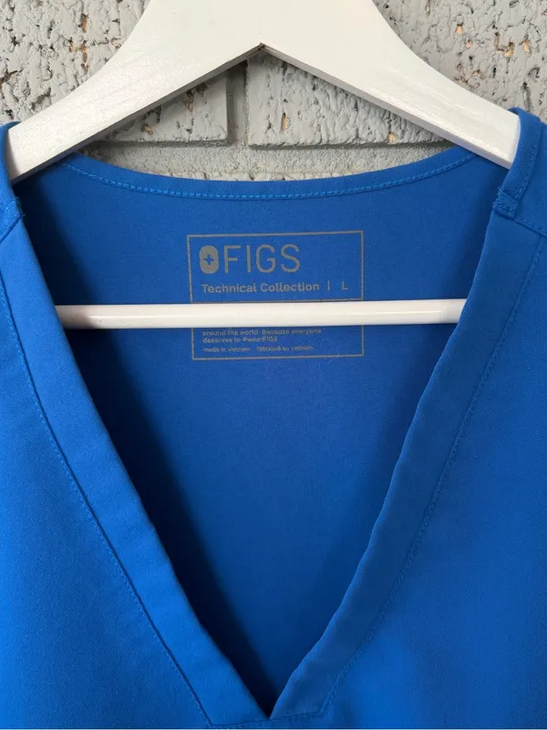 Figs Casma Scrub Top Royal Blue Size Large - Image 3