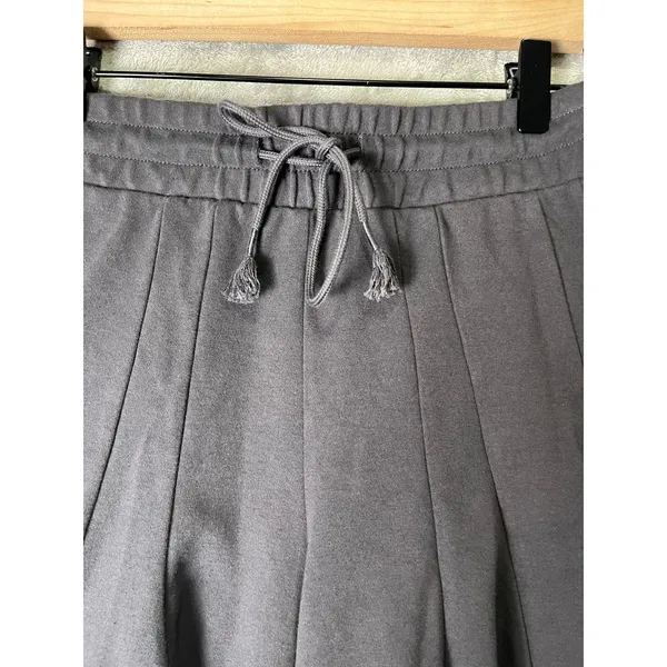 UGG Women's Phaedra Short Gray Elastic Drawstring Flounce Ruffle Lounge XS - Image 2