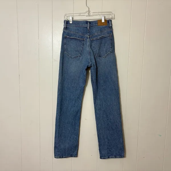 Madewell The 90s Straight Jeans High Rise Vintage Wash Women’s Size 25 - Image 4