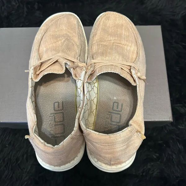 Hey dude tan glitter casual shoes sneakers - Image 7