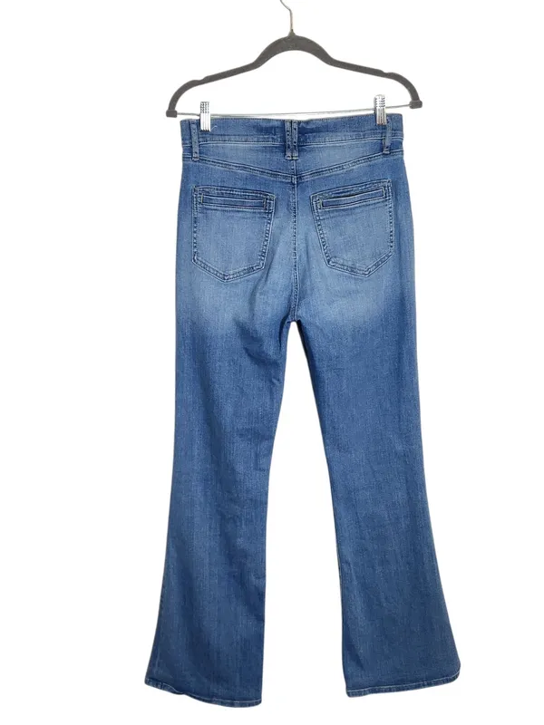 LOFT Slim Fit Flare Jeans with Patch Pockets Size 8/29 - Image 2