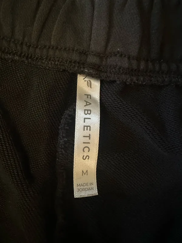 Women’s Black Fabletics Sweatpants Medium - Image 4