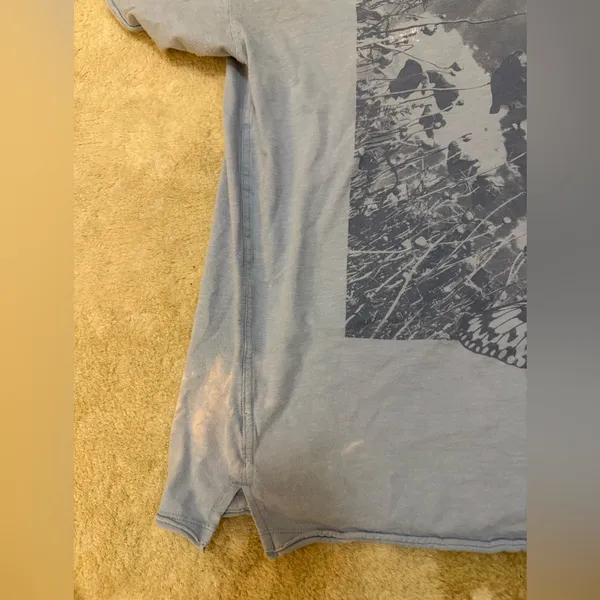 Aerie Butterfly Graphic Tee Women’s medium Y2K Distressed Grunge T-Shirt - Image 5