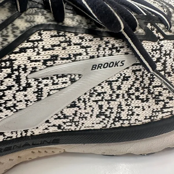 Brooks Adrenaline GTS 20 Running Shoes Cushioned Sneakers Black White Womens 9.5 - Image 4
