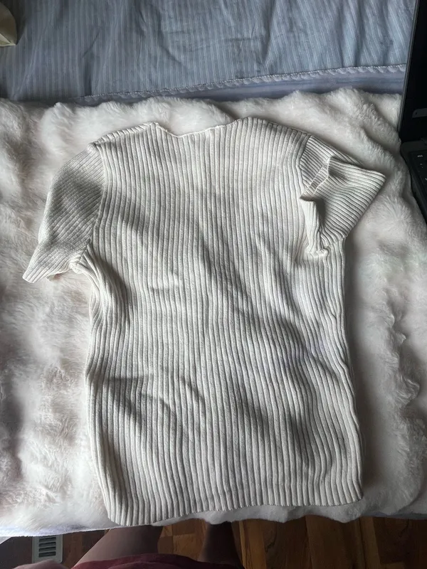 Brandy Melville White Cardigan Button up - Image 2