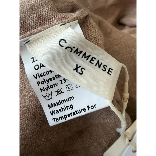Commense Collared Pullover Oatmeal Workwear Casual Sweater Stretch NWT XS - Image 5