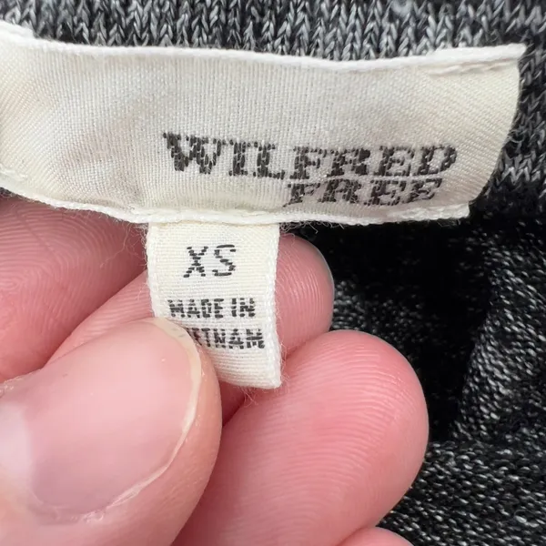 Aritizia Wilfred Free V-Neck Spaghetti Strap Slip Dress Black‎ Gray Women XS - Image 6