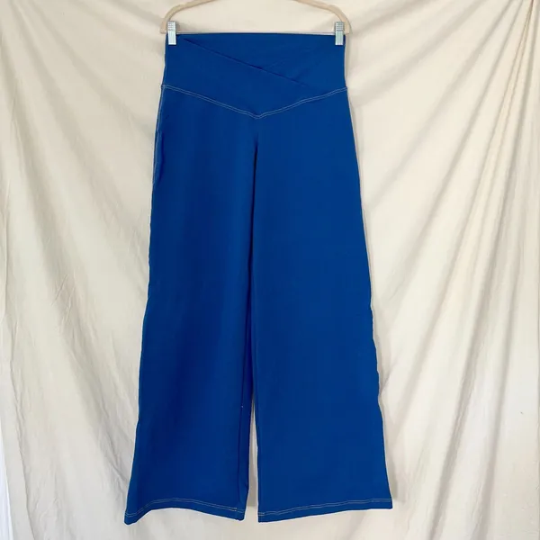 NWT Nirlon NirJEANS™ Crossover Wide Leg Jeggings with Pockets Size 12 / L - Image 3