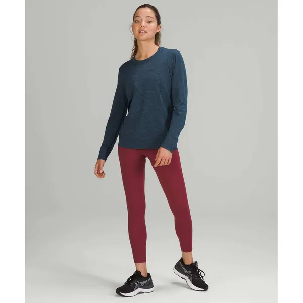 Lululemon Swiftly Relaxed Long Sleeve Shirt True Navy Iron Blue Small - Image 4