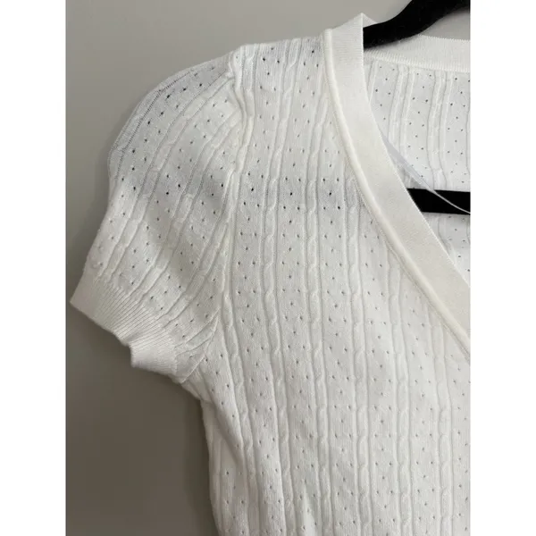 Free People Cassie Cardi Front Button Ivory Women's Size‎ X-Small - Image 7